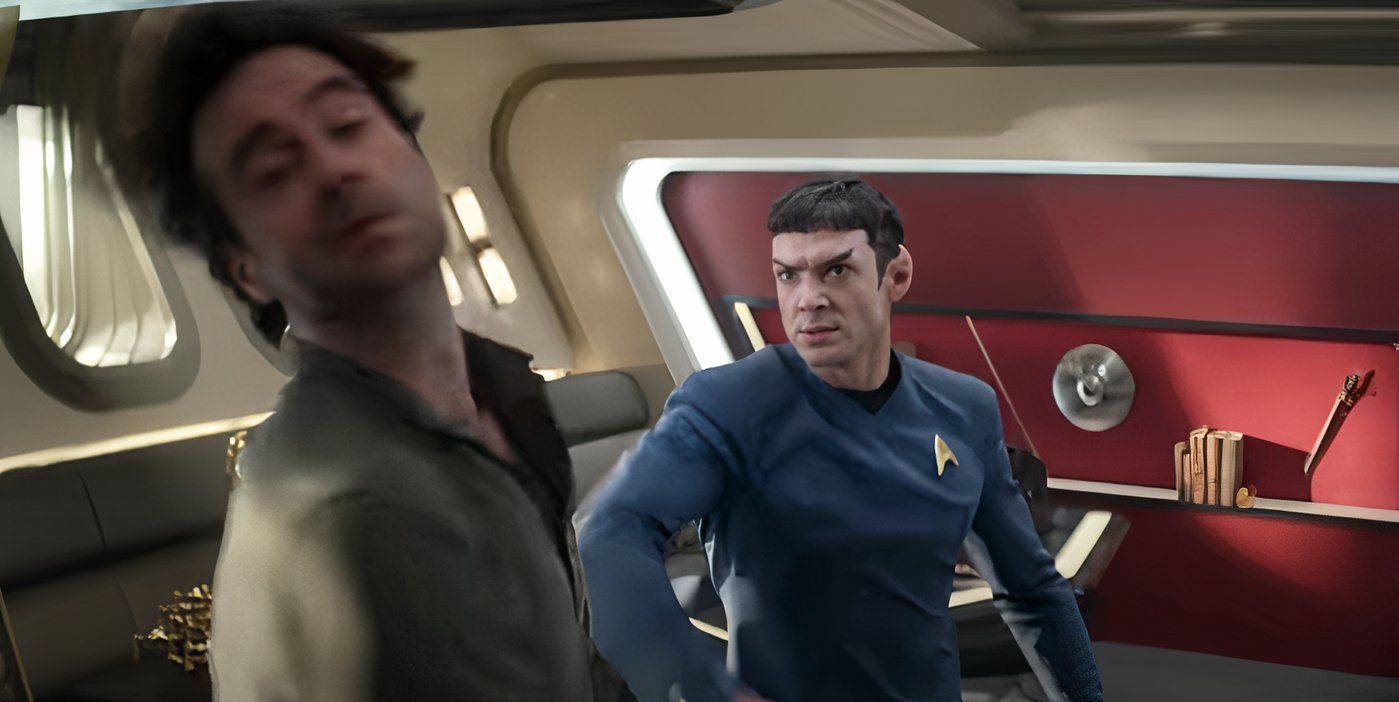 Spock punches Korby