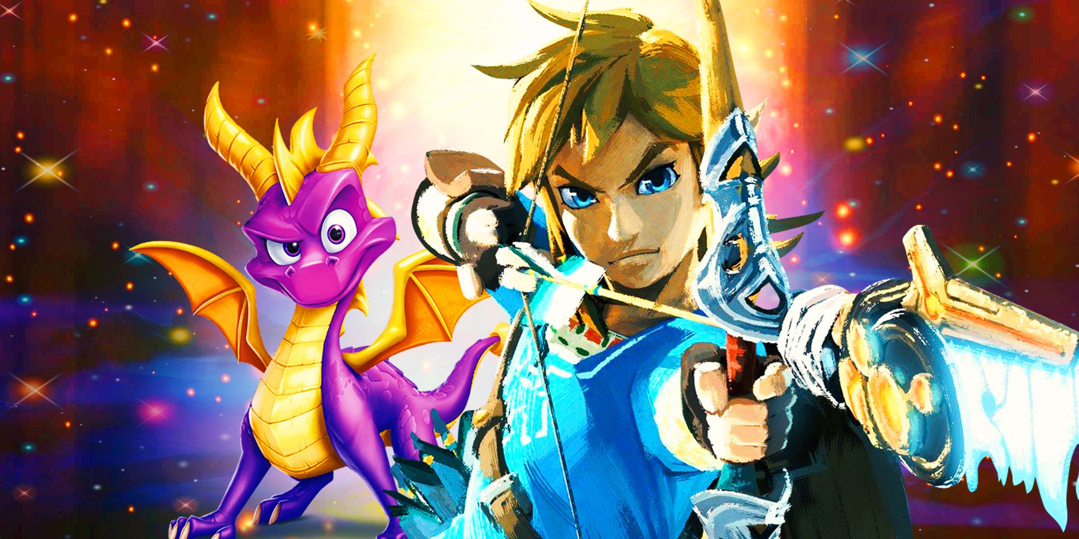 Spyro Trilogy and Link from BOTW