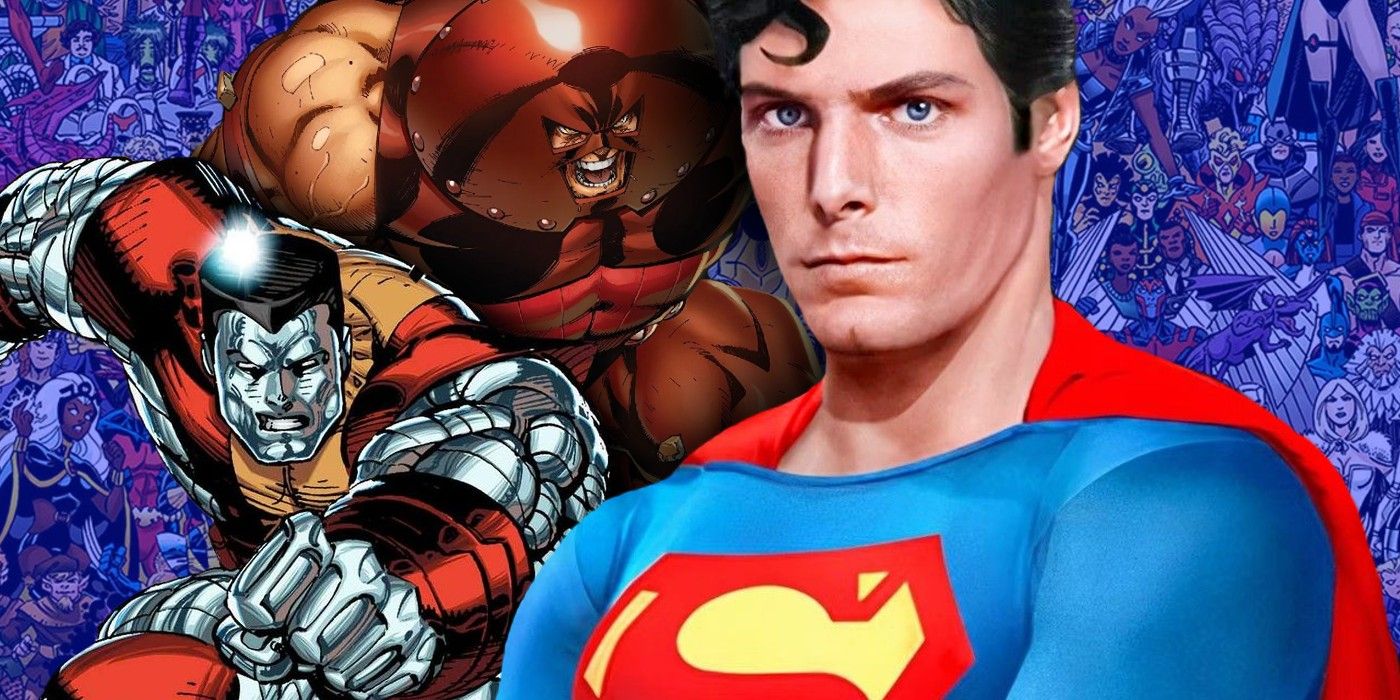 superman with x-men's colossus and juggernaut