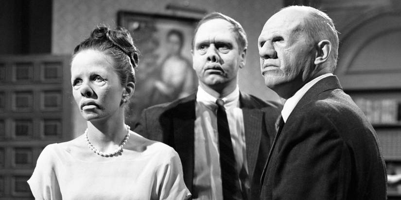 7 Sci-Fi TV Shows That Have Stood the Test of Time 5 The family with mask faces in The Twilight Zone