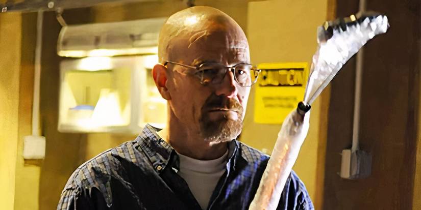 Walt (Bryan Cranston) olha sombriamente para um mata-moscas improvisado no episódio "Fly" de Breaking Bad