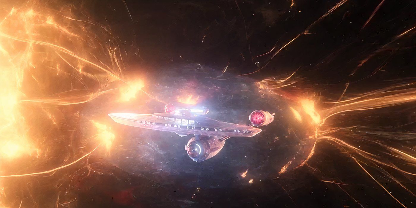 USS Enterprise becomes a sun