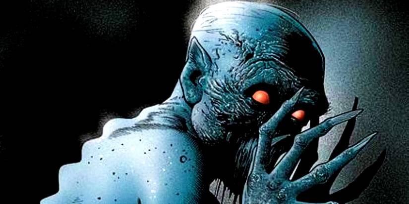 Victor Fries Jr aka Mister Freeze covers his face in Absolute Batman