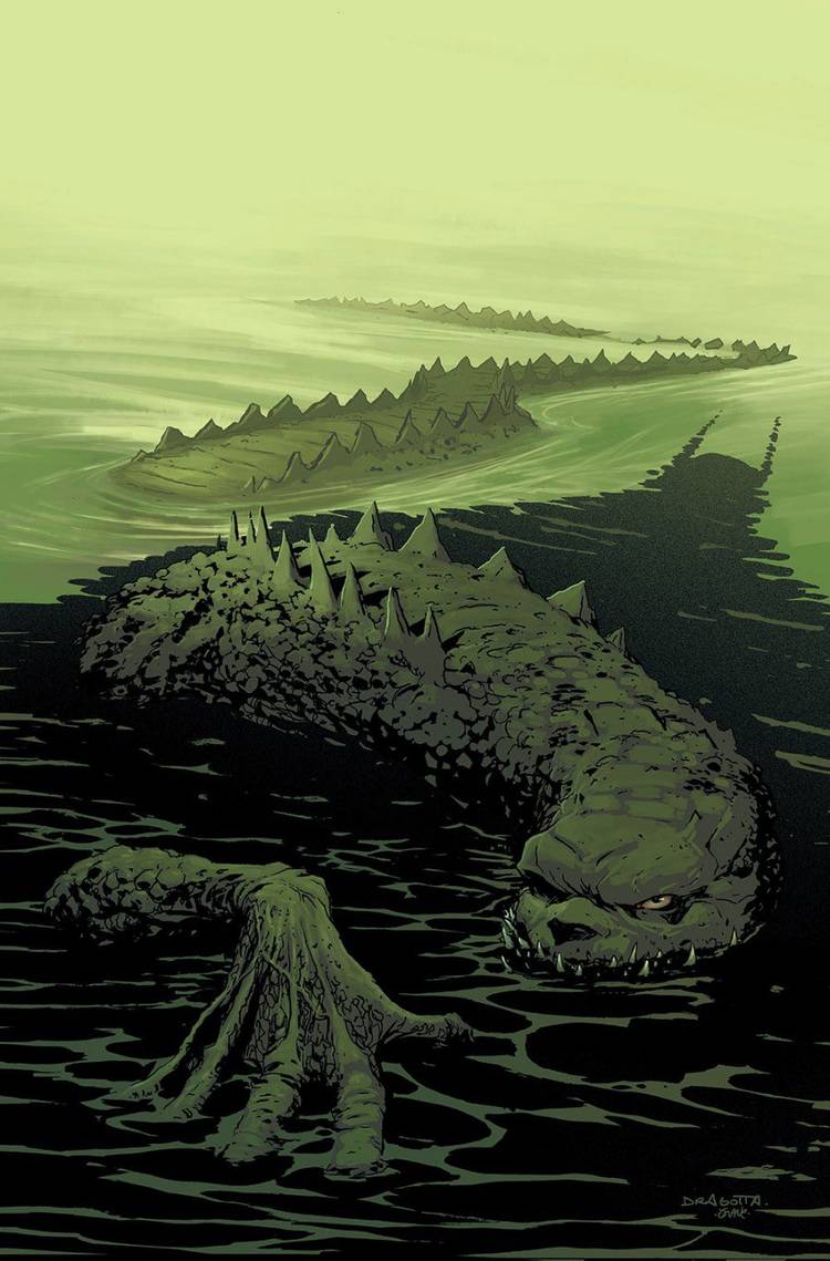 Иллюстрация обложки "Absolute Batman #12", на которой Уэйлон Джонс превращается в Киллер Крок