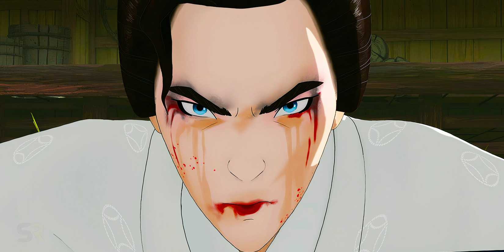 Mizu em Blue Eye Samurai