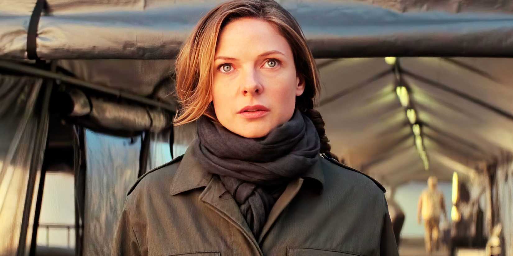 Ilsa is looking to the side in Mission Impossible Fallout