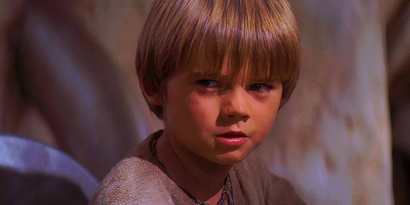 Angry young Anakin Skywalker in The Phantom Menace
