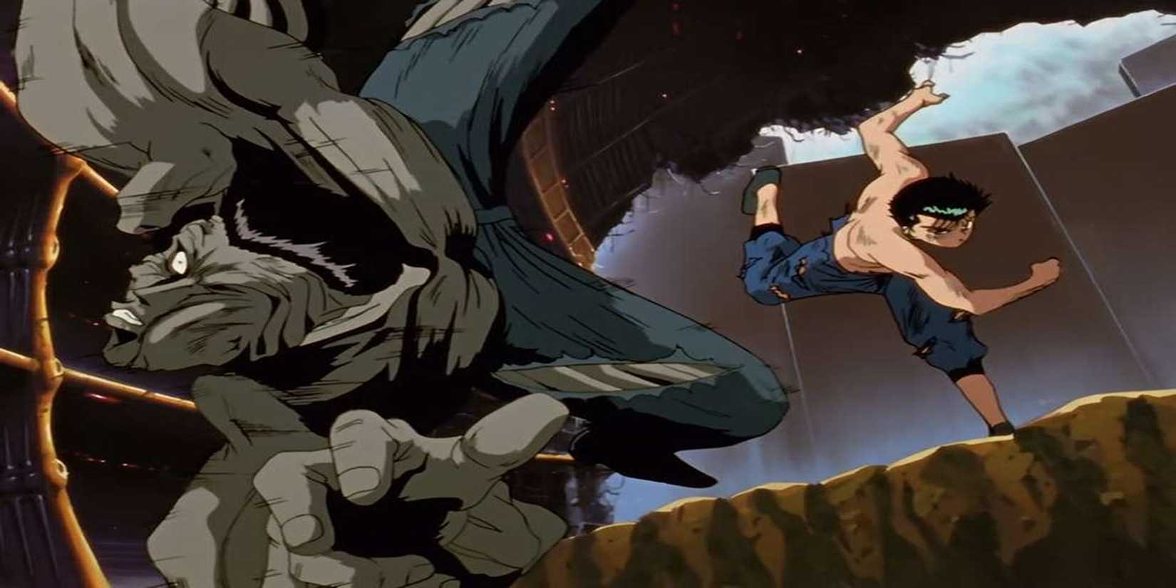 Yusuke punches Toguro