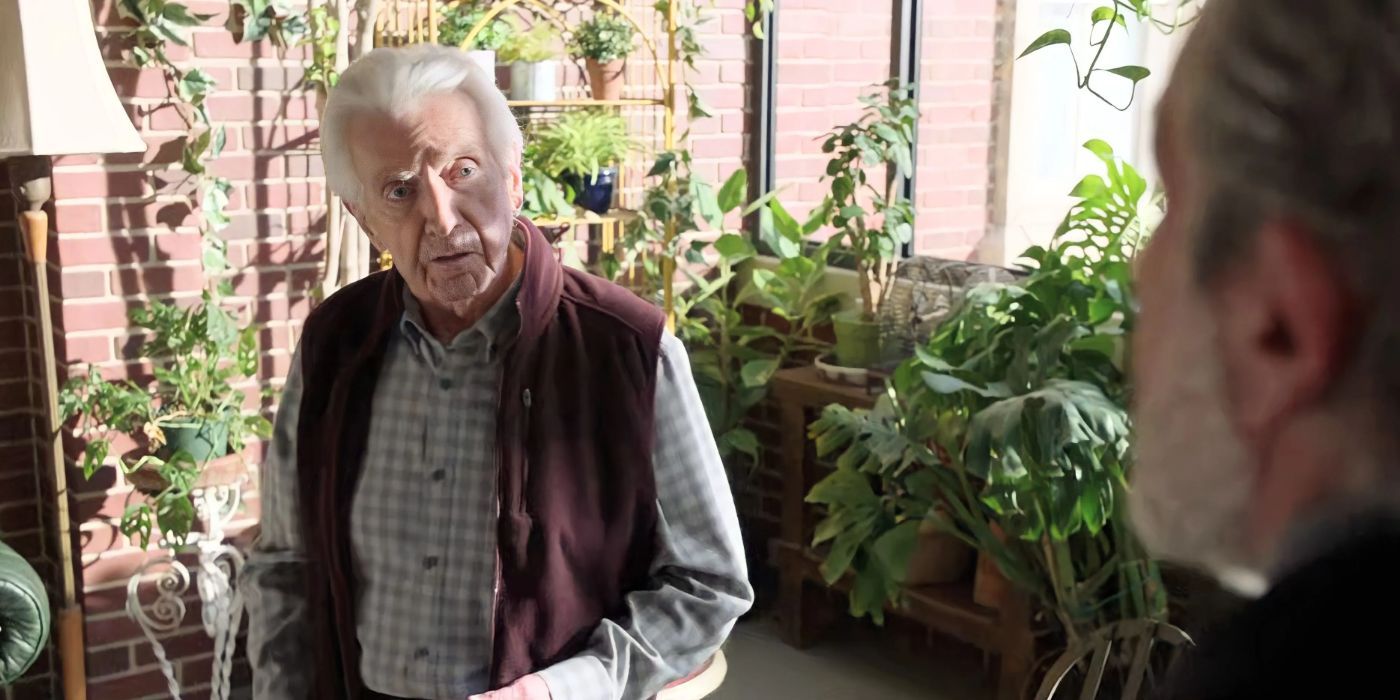 Roman Parker (Francis X. McCarthy) talking to his son Alden in NCIS 