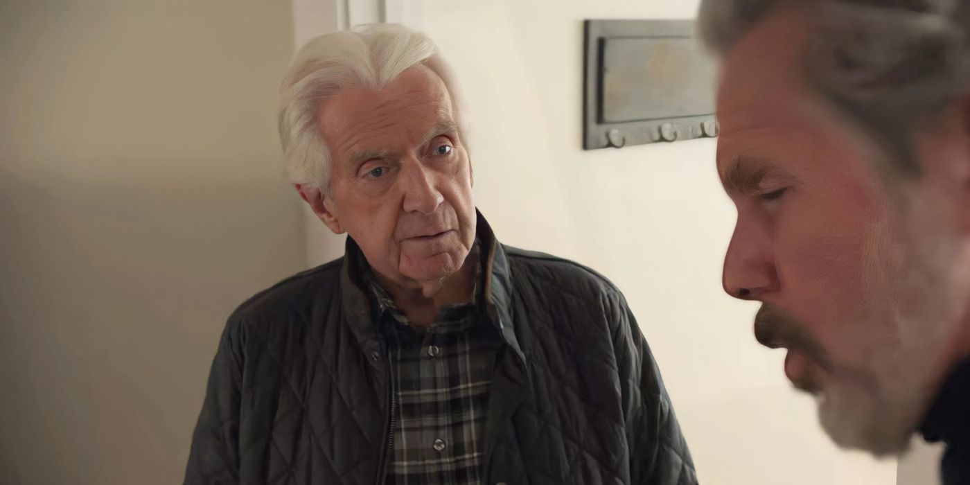 Roman Parker (Francis X. McCarthy) talking to his son Alden in NCIS 