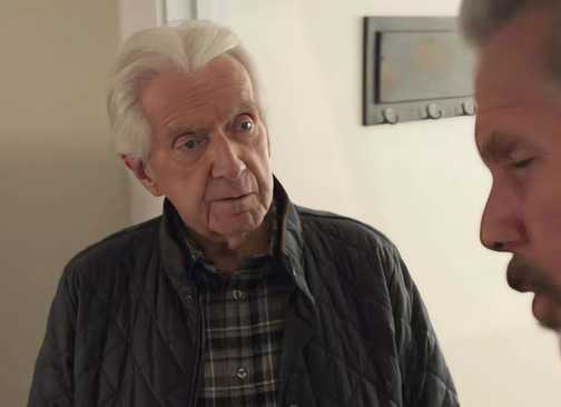 Roman Parker (Francis X. McCarthy) talking to his son Alden in NCIS