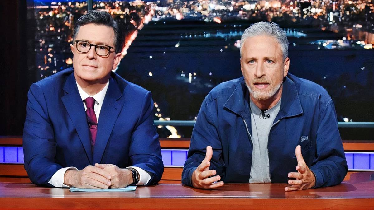 Jon Stewart Delivers A Cursed-Filled Tirade At Trump & Paramount In  Response To The Late Show With Stephen Colbert's Cancelation