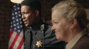 Mike looking shocked in Resident Alien