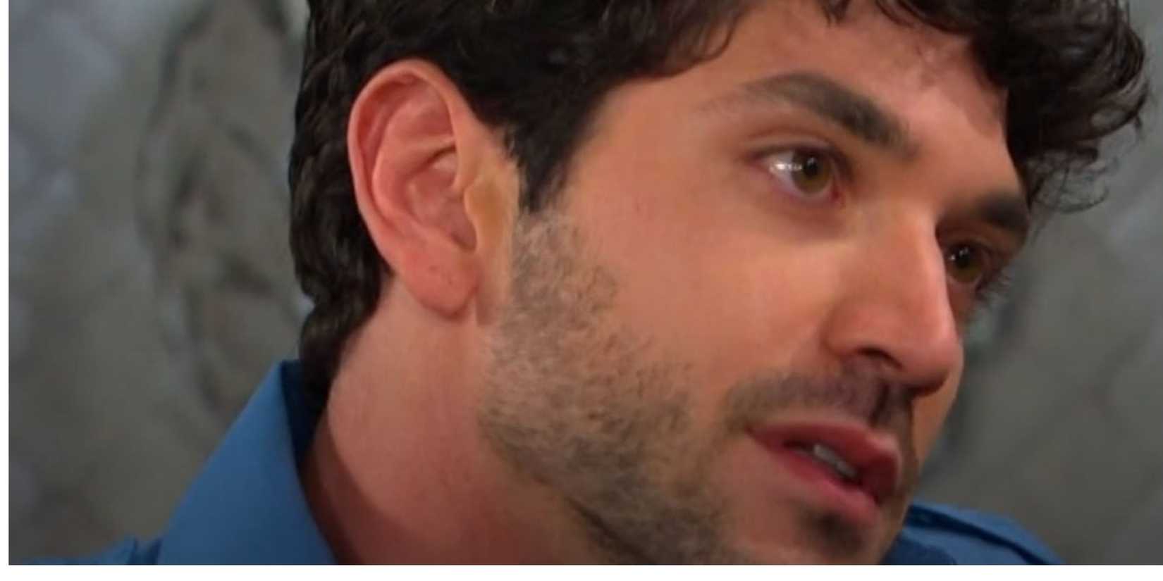 Closeup of Javi smiling in his EMT uniform in Days of Our Lives