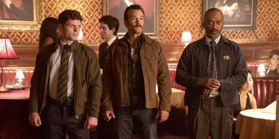 NCIS Origins cast: Caleb Foote as Randy, Kyle Schmid as Mike Franks, and DaJuan Johnson as Noah Oakley