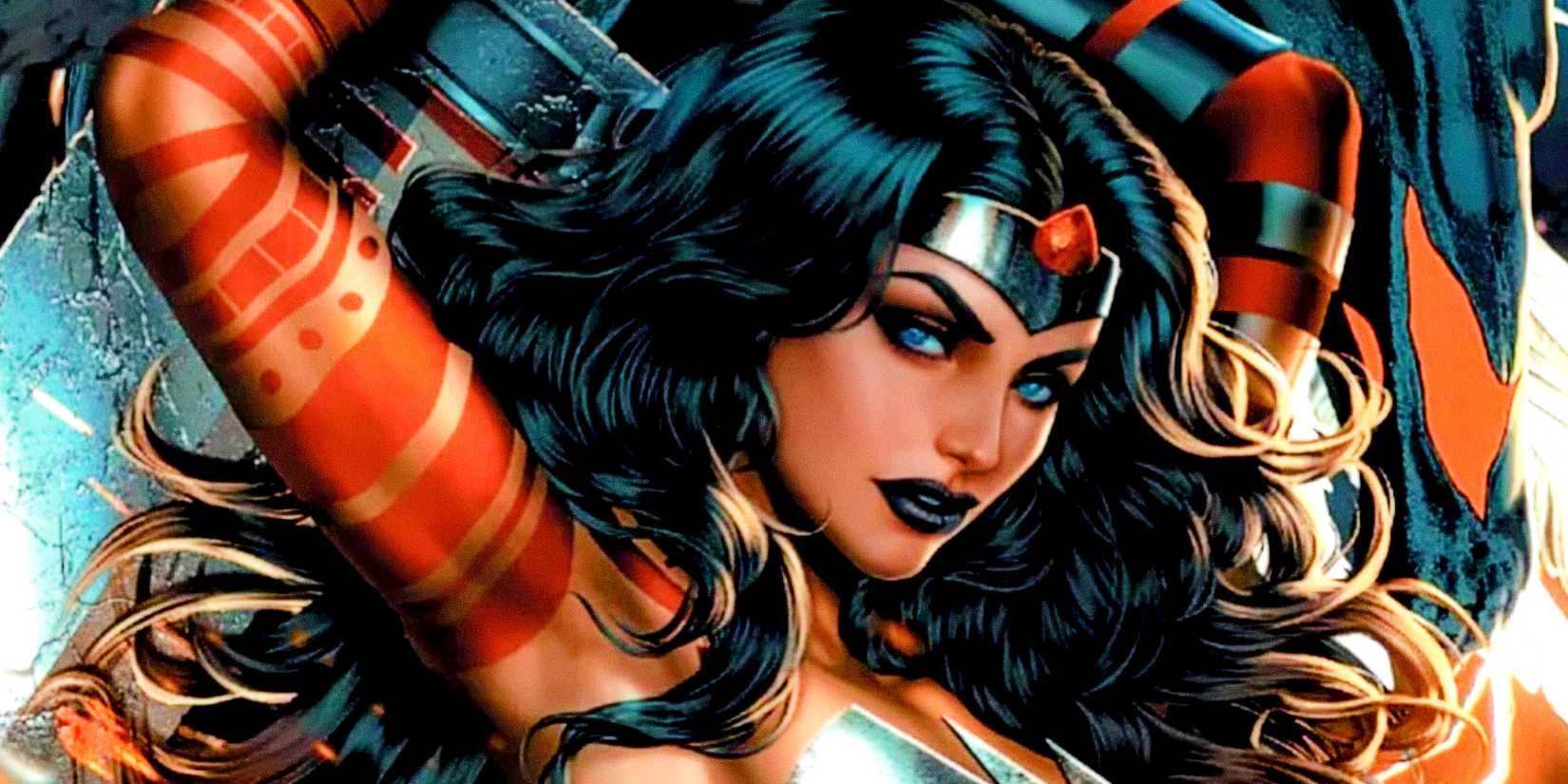 Absolute Wonder Woman poses for the camera in DC Comics
