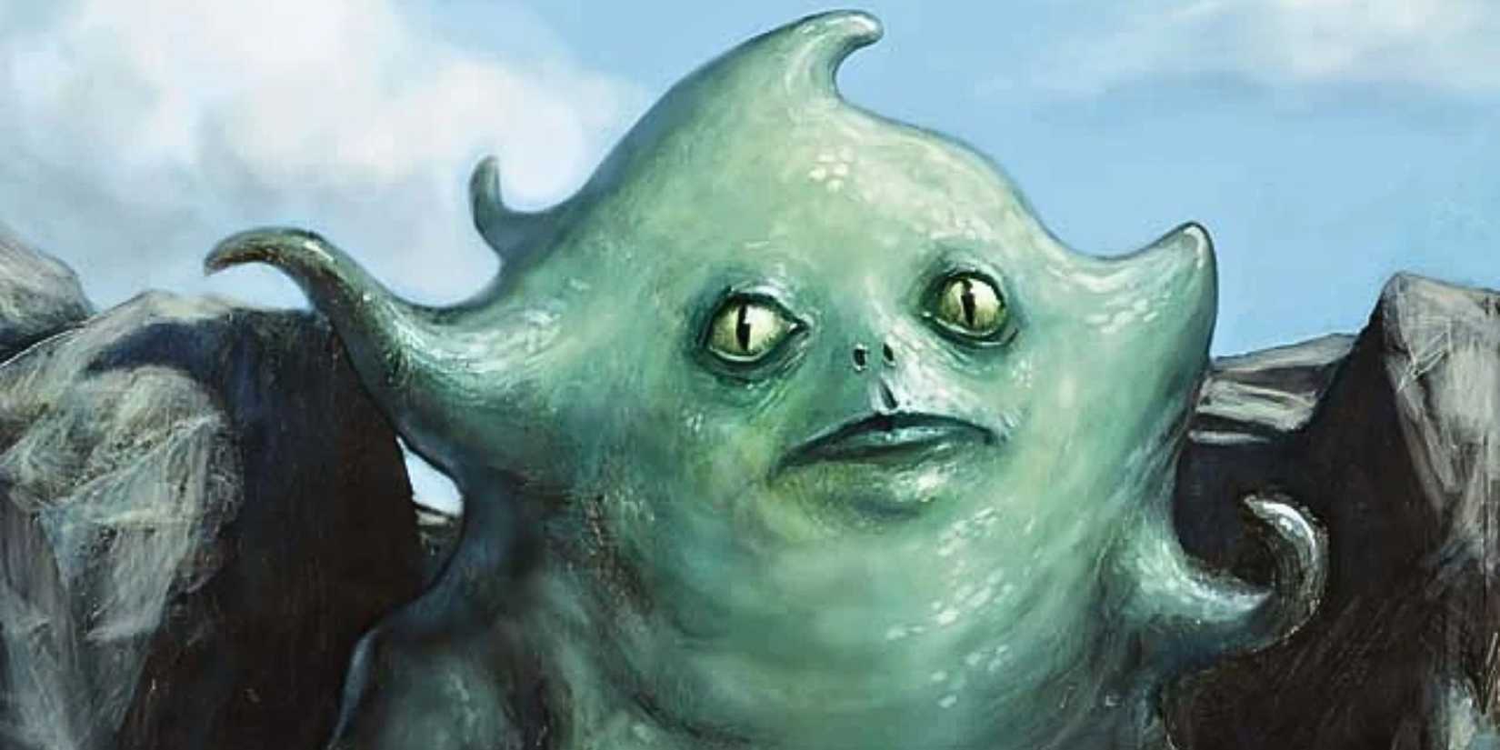 Illustration d'un métamorphe amiboïde tirée de Magic The Gathering par Nils Hamm