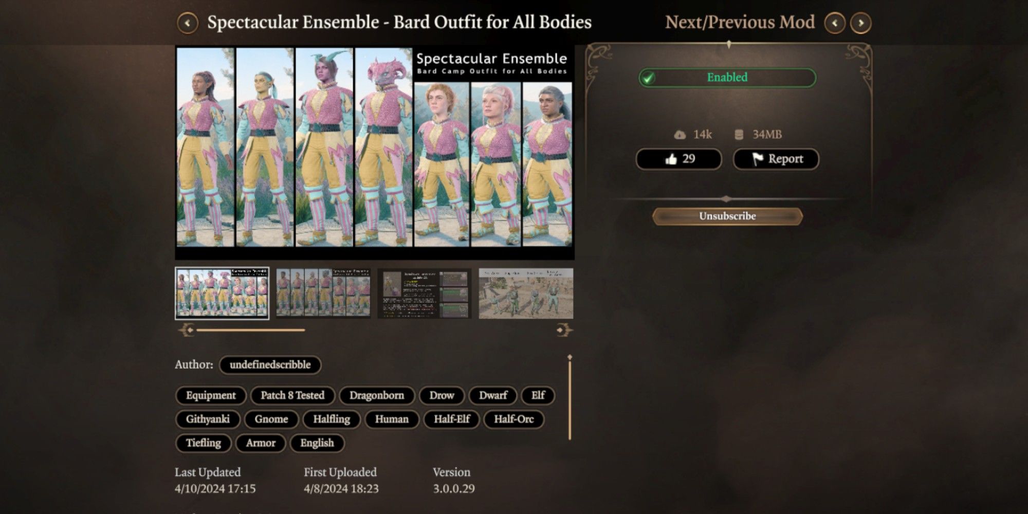 Baldur’s Gate 3: 10 Best Cosmetic Mods For Body Types 2, 3 & 4