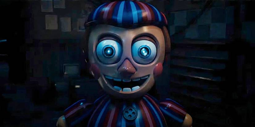 Balloon Boy staring straight forward in the Five Nights at Freddy's 2 trailer