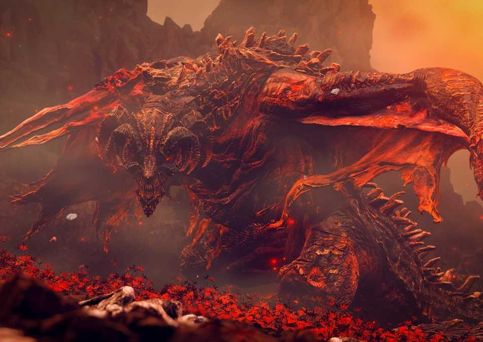 Bayle The Dread demonic enemy from elden ring