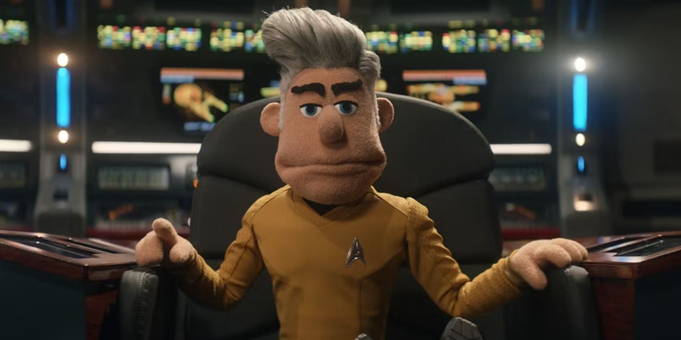 Captain Pike as a puppet in Star Trek Strange New Worlds season 4 teaser