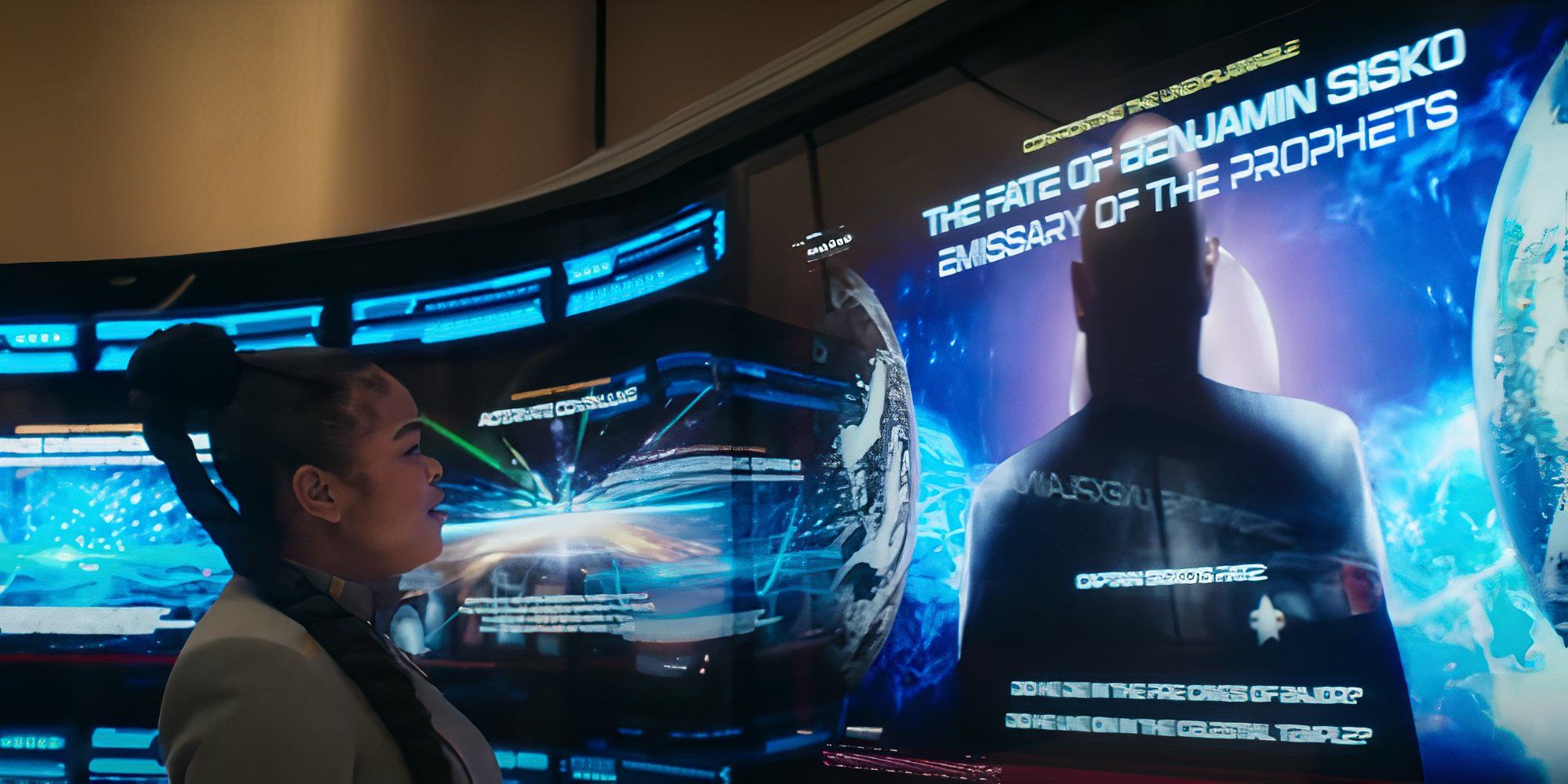 Capitão Sisko ensinando em Starfleet Academy.
