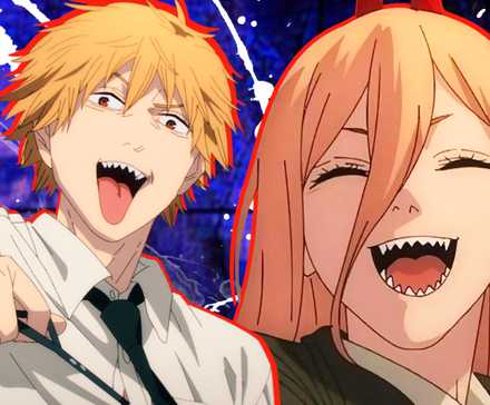 Аниме "Человек-пила" - Дэнжи и Поуэр выглядят счастливыми