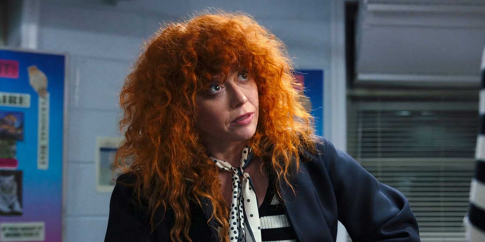 charlie looking up and serious in poker face season 2 episode 11