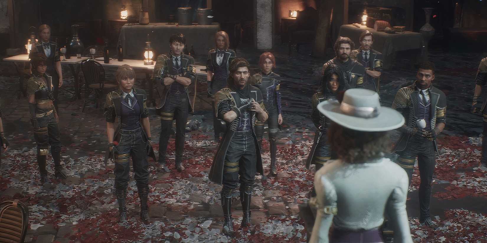 Emma from Clair Obscur: Expedition 33 giving a speech.