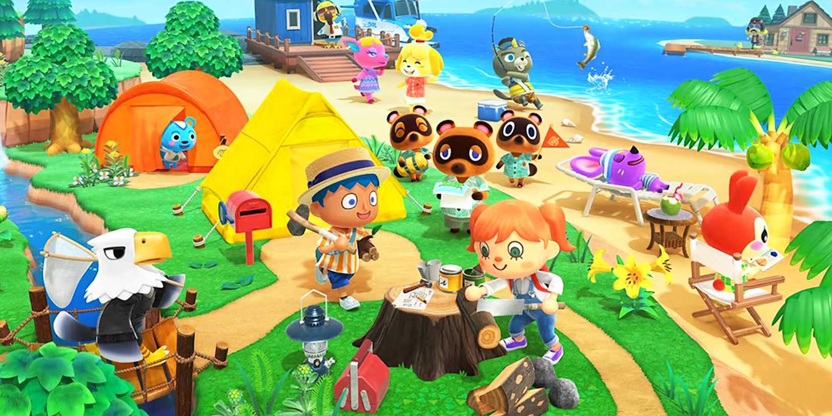 Cropped Animal Crossing New Horizons Poster
