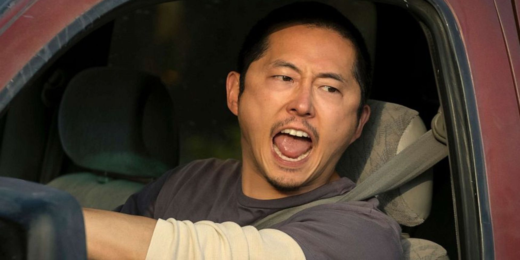 Danny yelling from his car in Beef