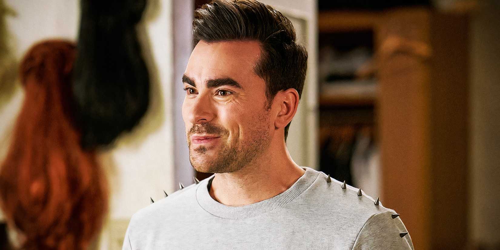 David Rose (Dan Levy) smirking in Schitt's Creek