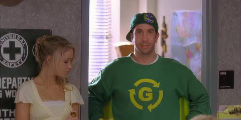 David-Schwimmer as Jared playing Greenzo in 30 Rock
