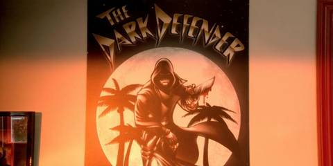 A poster of the Dark Defender comic in Dexter season 2, episode 5