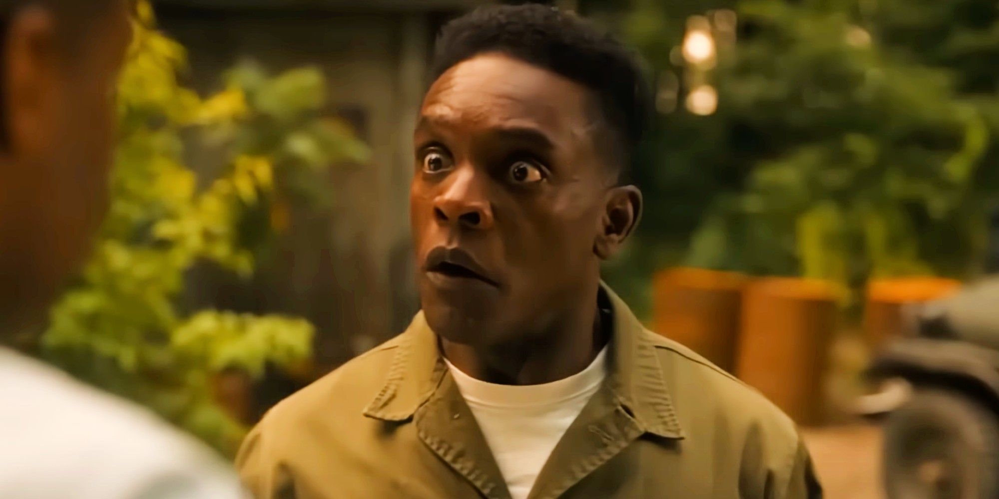 Dick Hallorann with his eyes wide looking angry in It Welcome to Derry