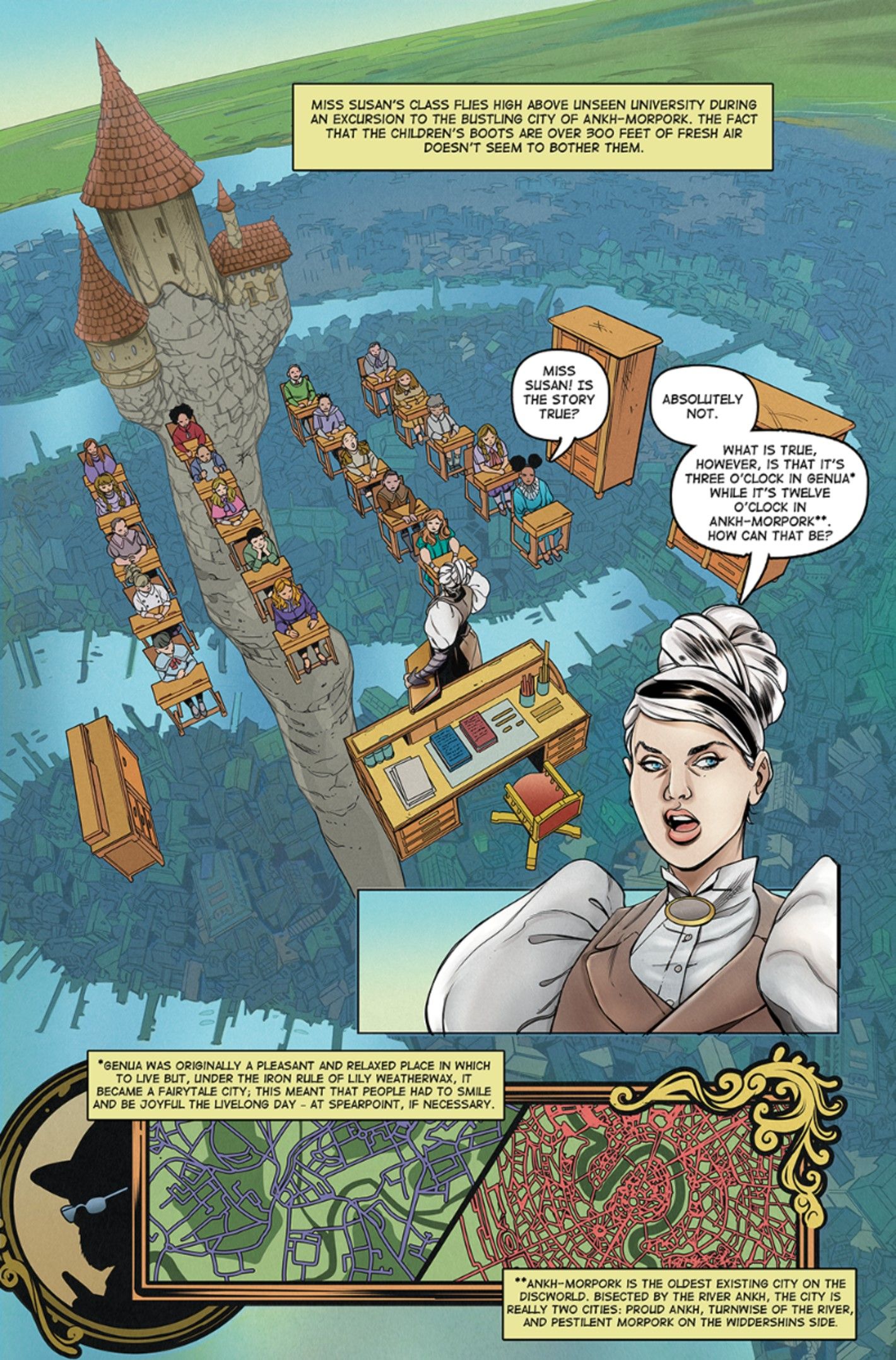 Discworld Thief of Time graphic novel preview page