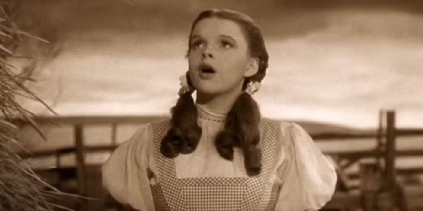 Dorothy canta 'Over the Rainbow'