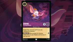 dumbo lorcana card - Fabled - - The Flying Elephant (Uncommon) Placeholder Image Provided Is Dumbo, Ninth Wonder of