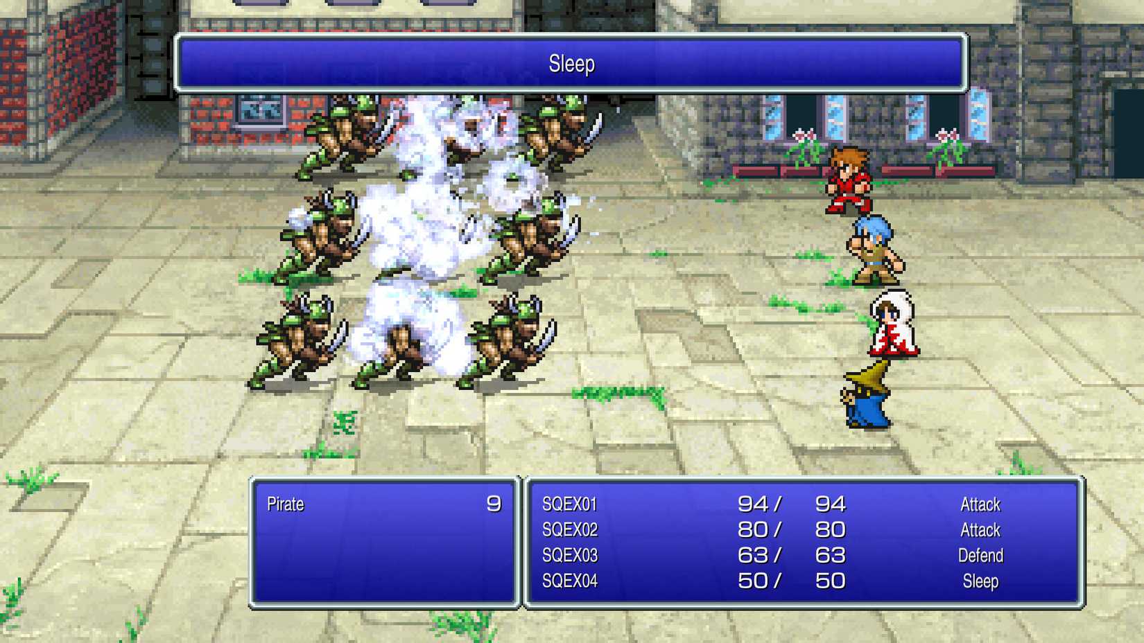 FF1 Pixel Remaster combat