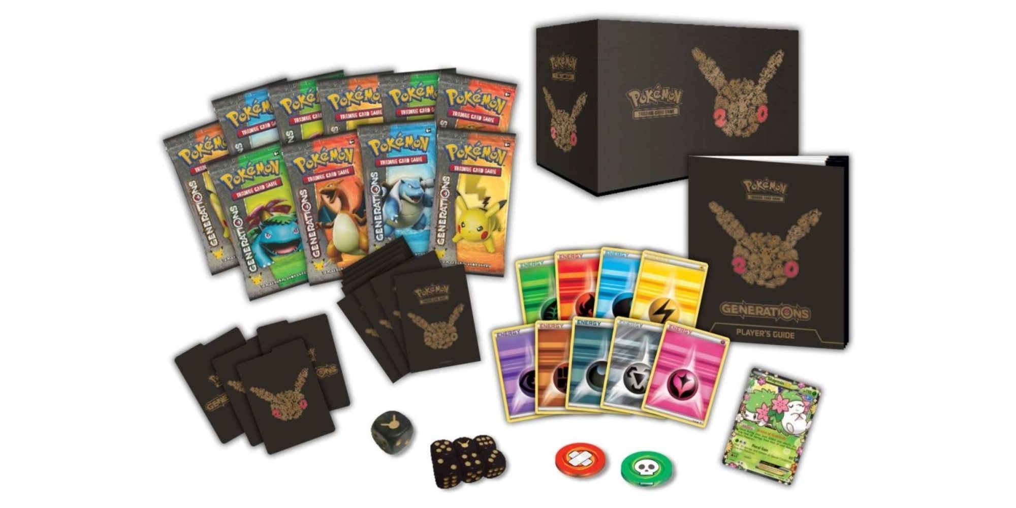 elite trainer box rare cards Pokemon Mega: Pitch Black Mega Evolution—Pitch Black Elite Trainer Box - Shining