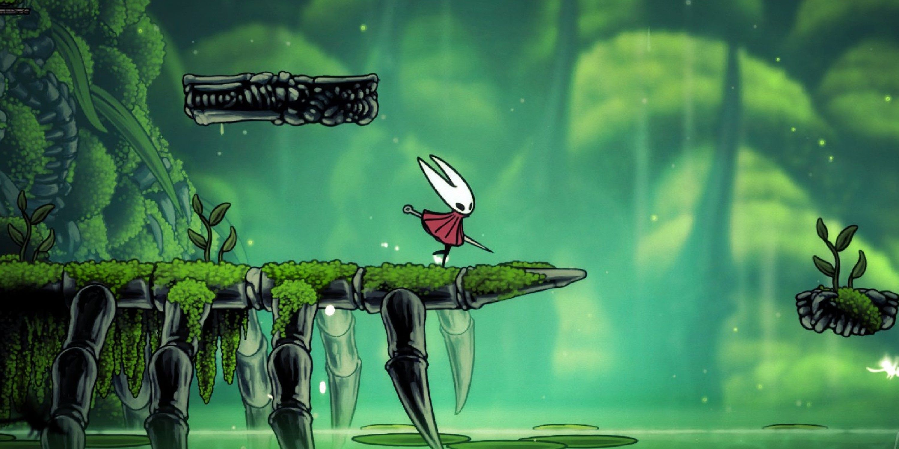 Silksong Confirmed as Day-One Release on Xbox Game Pass Hollow Knight Silksong Hornet standing in a green location