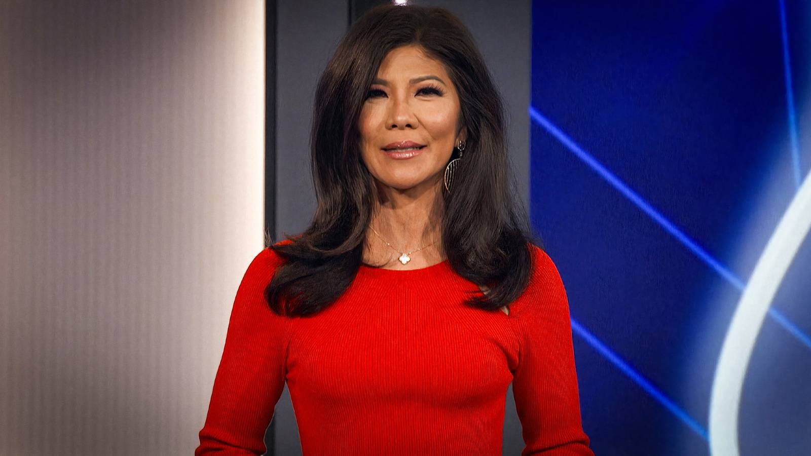 julie chen red dress Julie Chen Moonves reacts to Taylor Hale's Big Brother win