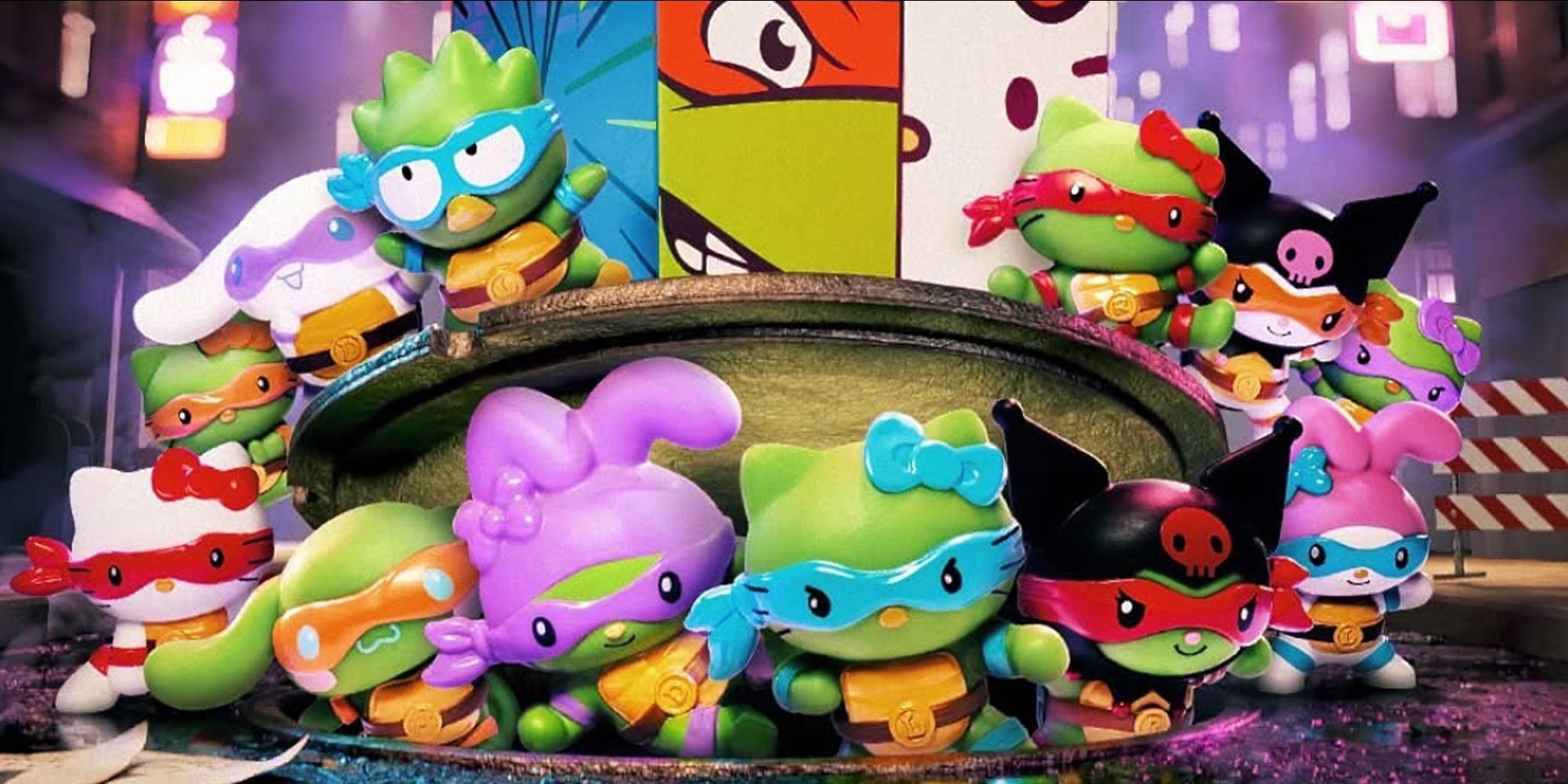 McDonald's Chaotic TMNT x Hello Kitty Toys Are Finally Coming to