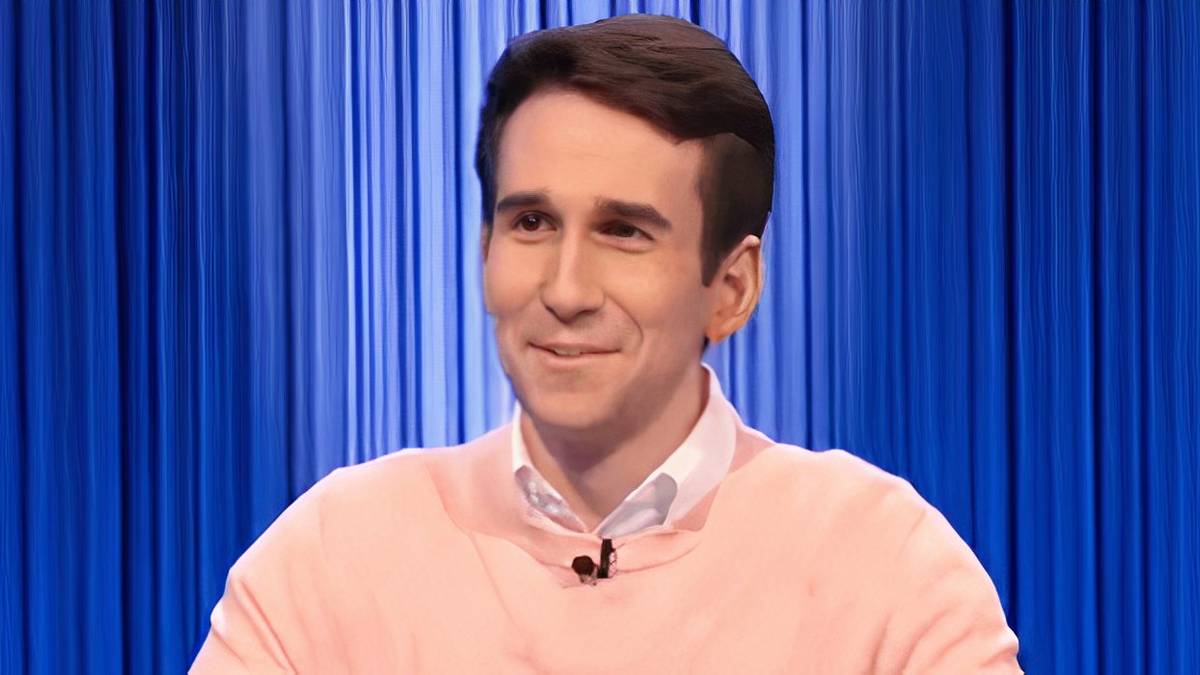 Jeopardy! Champion Scott Riccardi Smiling At Podium