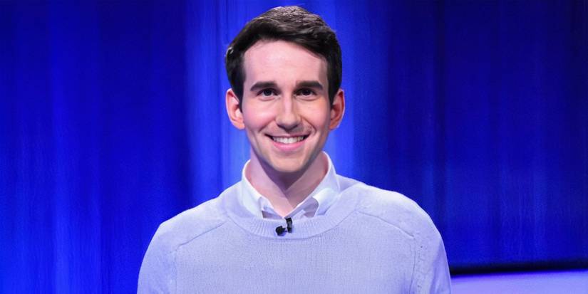 Jeopardy Champion Scott Riccardi Smiling At Podium