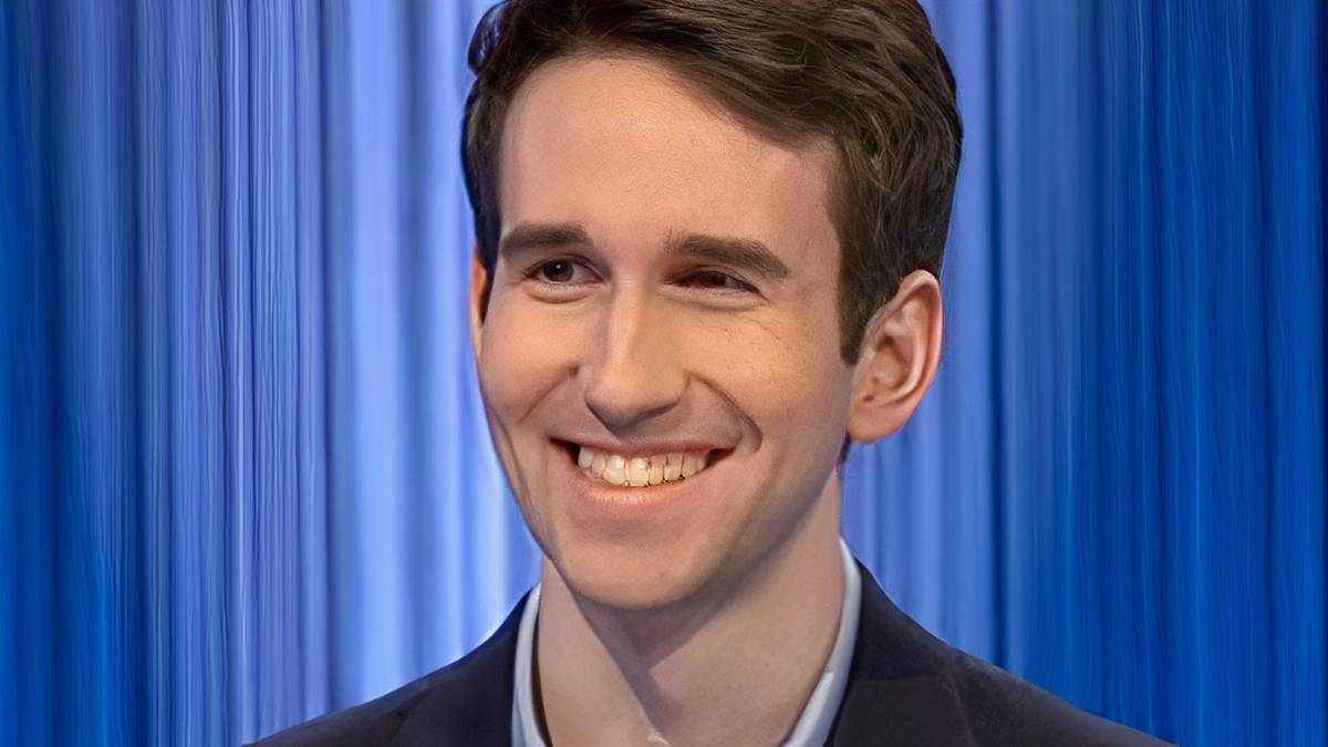 Jeopardy! Champion Scott Riccardi Smiling At Podium