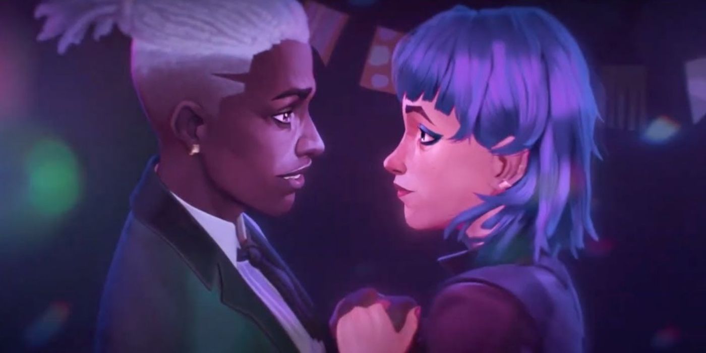 Jinx ed Ekko ballano nella seconda stagione di Arcane.