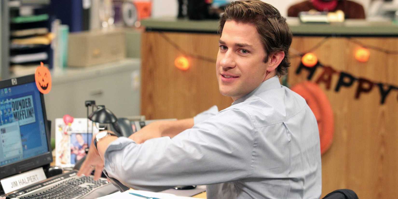 John Krasinski as Jim in The Office