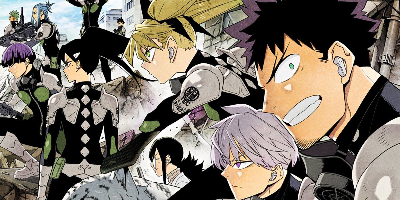 Kaiju No.8 cover manga chapter 100 Defense force members third division