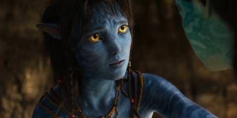 Kiri looks concerned while talking to someone in Avatar Fire and Ash